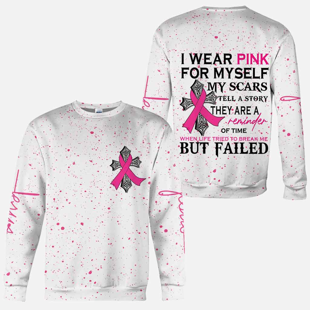 I We Wear Pink - Breast Cancer Awareness All Over T-shirt and Hoodie 1121