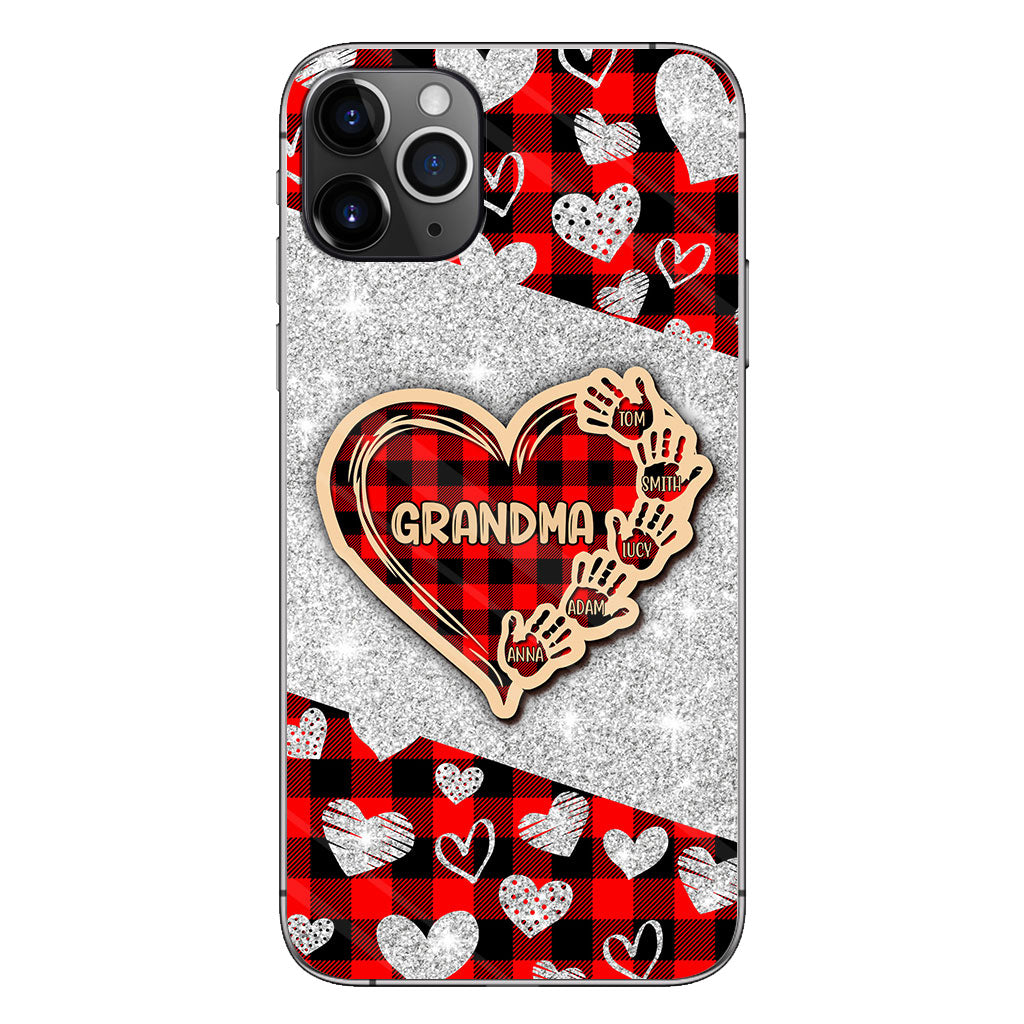 Valentine Heart Grandma - Personalized Grandma Phone Case