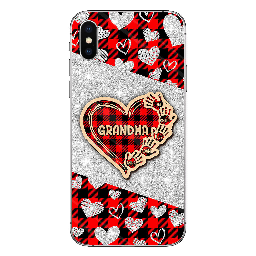 Valentine Heart Grandma - Personalized Grandma Phone Case