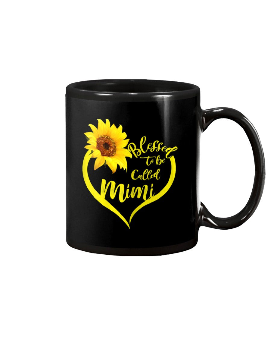 Womens Blessed To Be Called Mimi Sunflower Lovers - Grandma Mug 0921