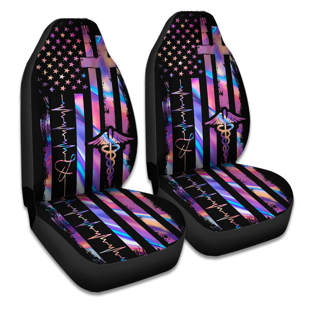 Hologram Nurse Independence Day Nurse Seat Covers 0622