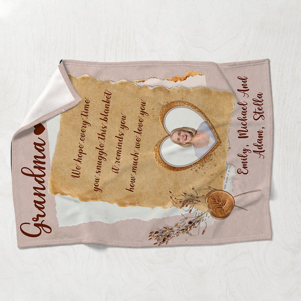 Grandma Mama - Personalized Mother's Day Grandma Blanket