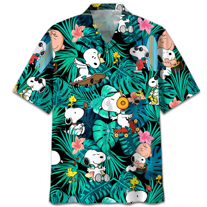 Tropical Leaves Hawaiian Shirt 0523