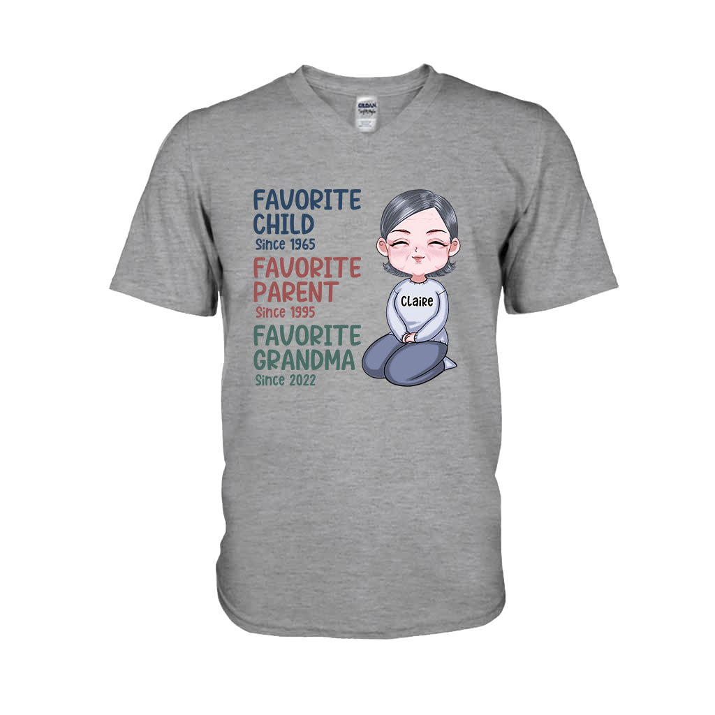 Favorite Grandma Since - Personalized Grandma T-shirt and Hoodie