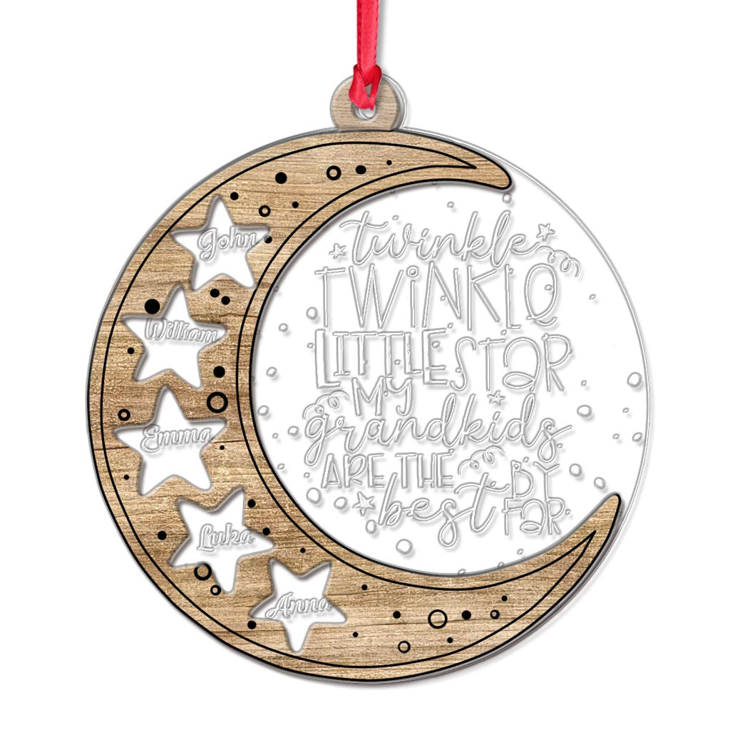 Twinkle Twinkle Little Star - Personalized Christmas Grandma Layers Mix Ornament