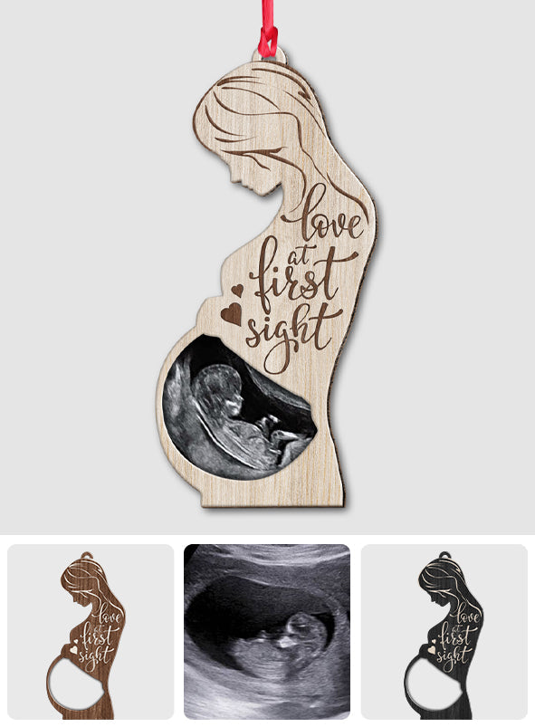 Love At First Sign - Personalized Pregnancy Ornament