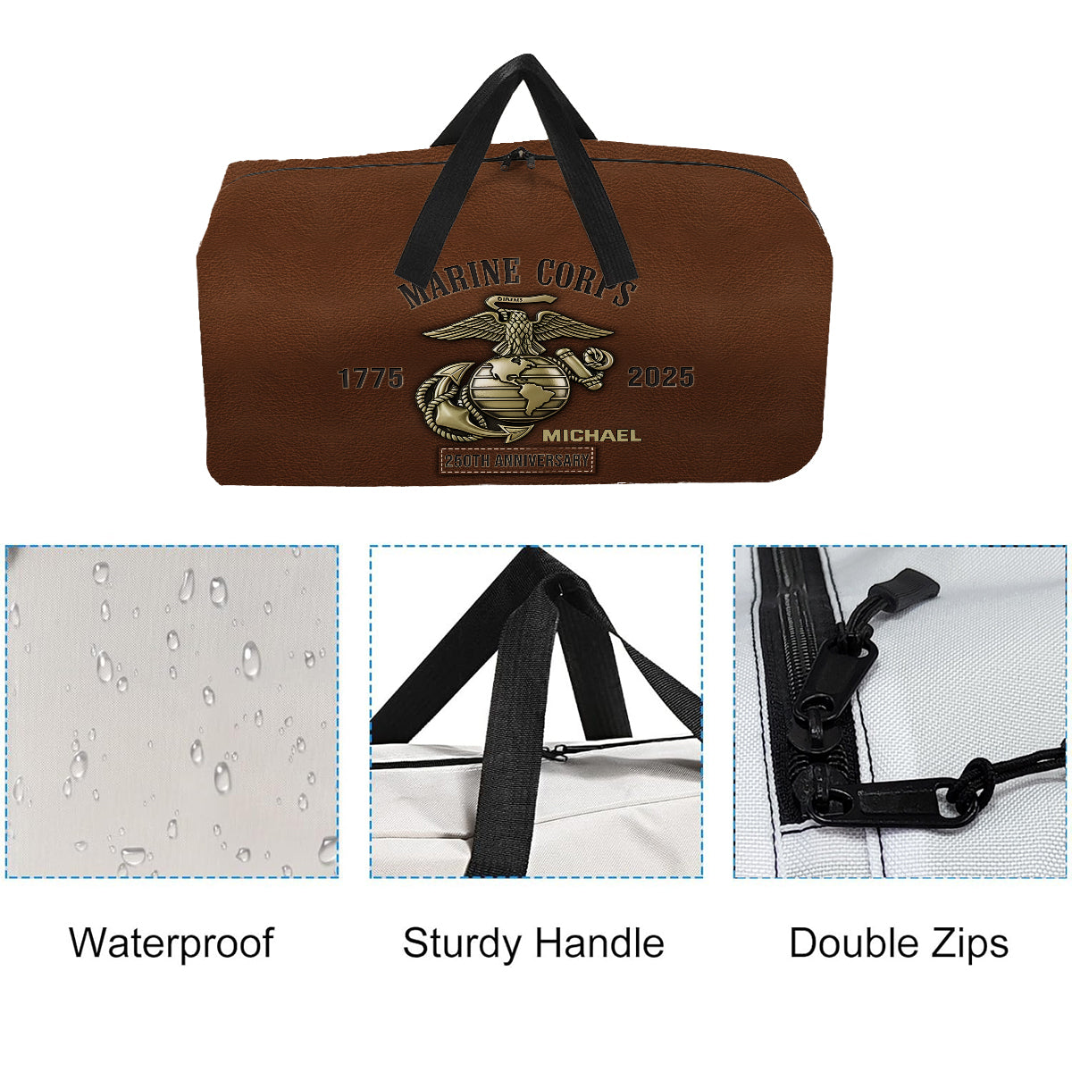 Proud Veteran - Personalized Veteran Duffle Bag
