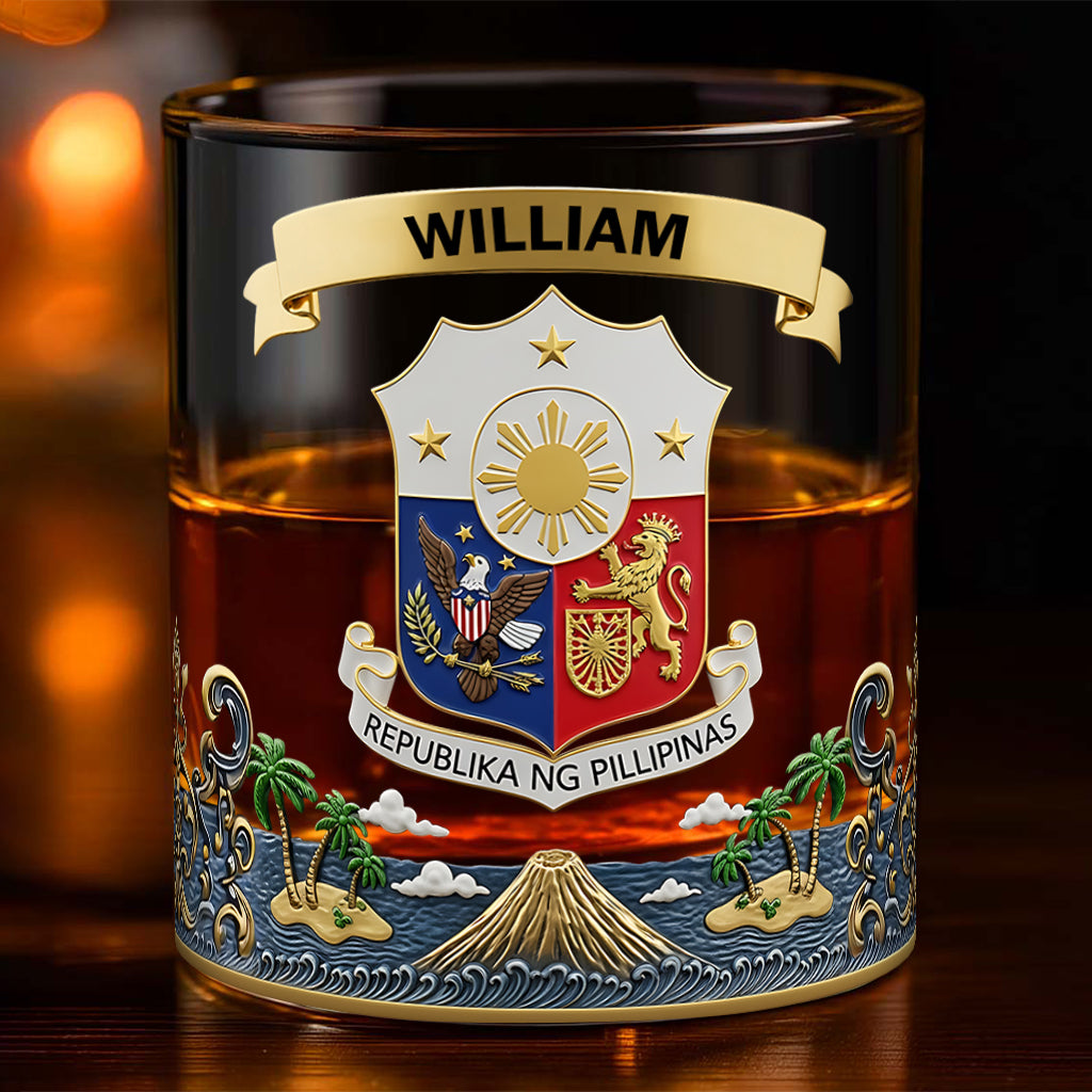 Proud Philippines - Personalized Expats Whiskey Glass