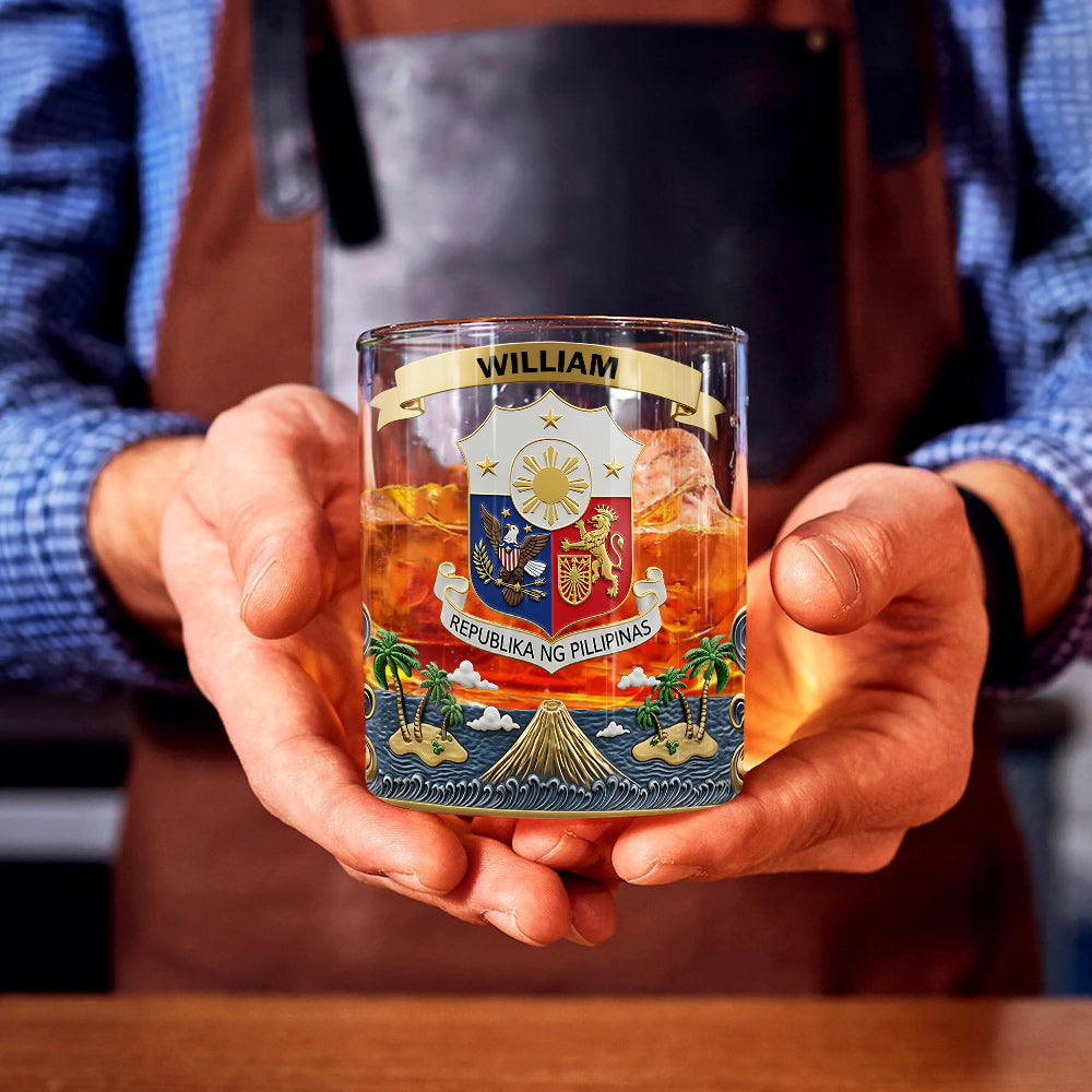 Proud Philippines - Personalized Expats Whiskey Glass
