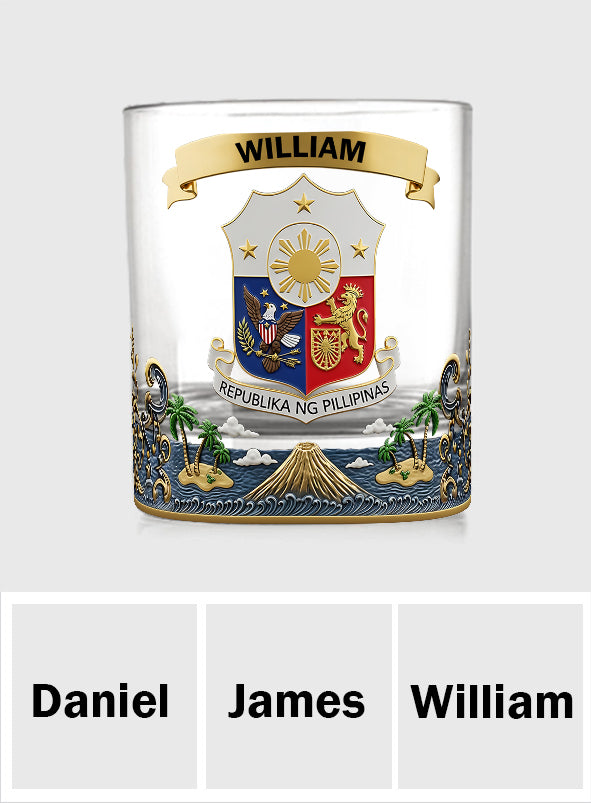 Proud Philippines - Personalized Expats Whiskey Glass