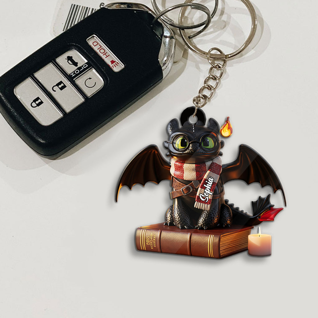 Dragon Book - Personalized Keychain