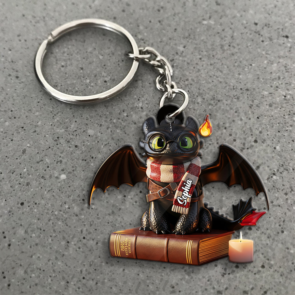 Dragon Book - Personalized Keychain