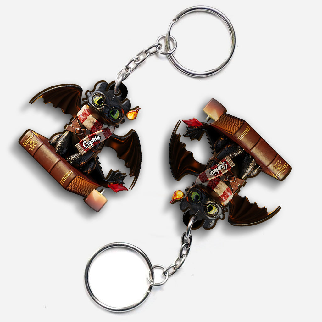 Dragon Book - Personalized Keychain