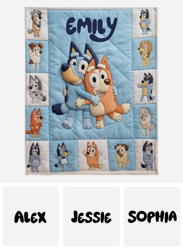 There Is Always Tomorrow - Personalized Blue Dog Blanket