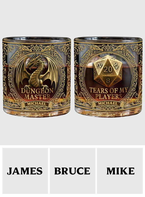 Dungeon Master - Personalized RPG Whiskey Glass