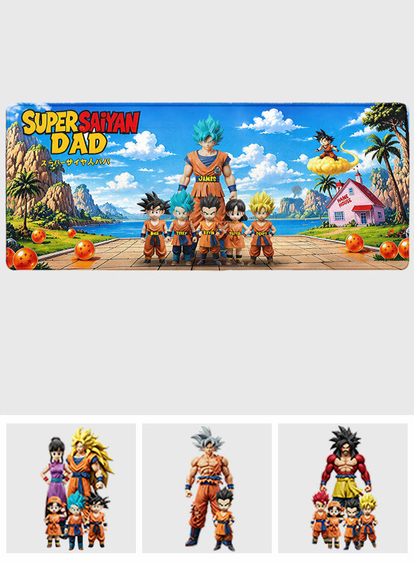 Strong Papa - Personalized Seven Balls Mouse Pad