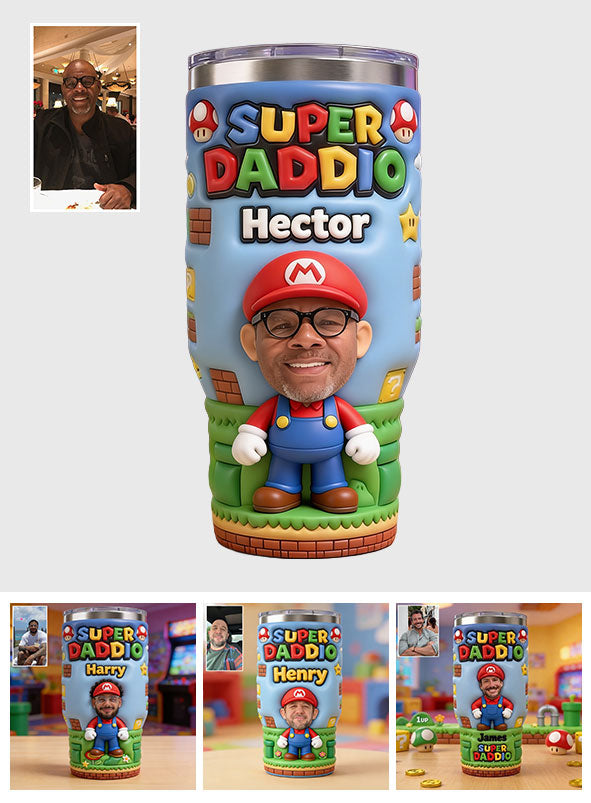 Super Daddio - Personalized Super Plumber Tumbler