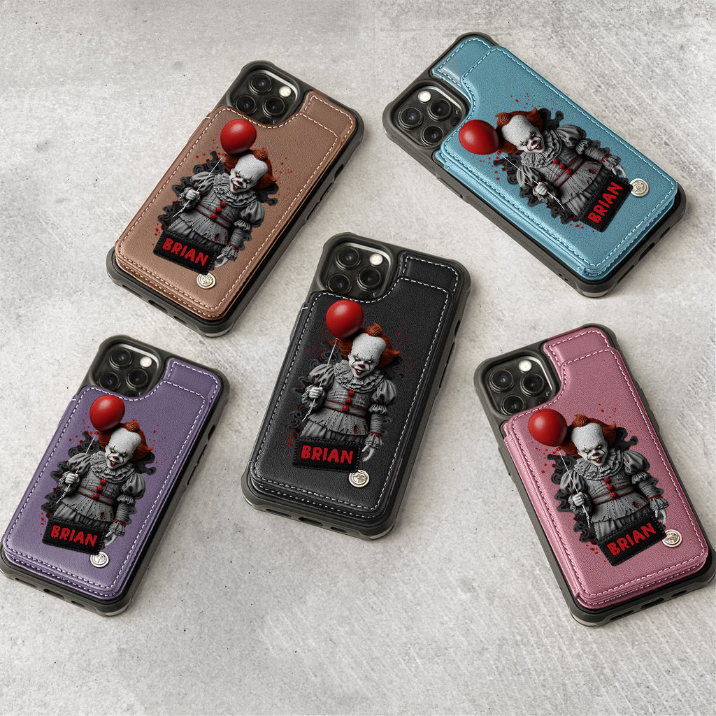 Scary Halloween - Personalized Horror Character Wallet Phone Case