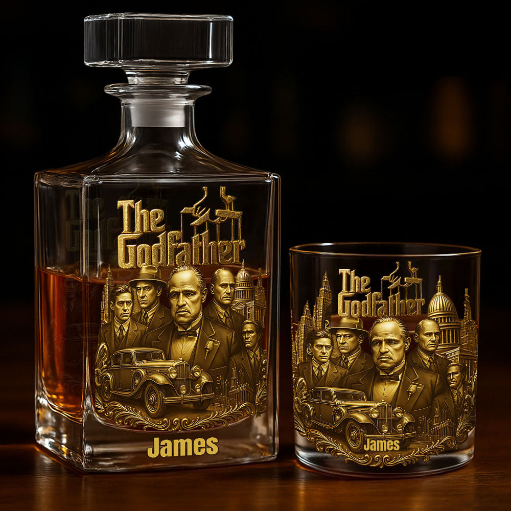 I Am The Boss - Personalized Luxury Whiskey Decanter Set