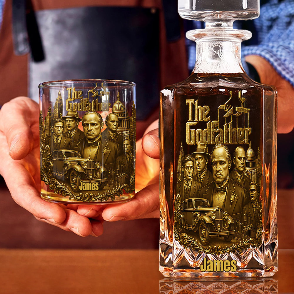 I Am The Boss - Personalized Luxury Whiskey Decanter Set