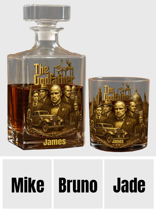 I Am The Boss - Personalized Luxury Whiskey Decanter Set
