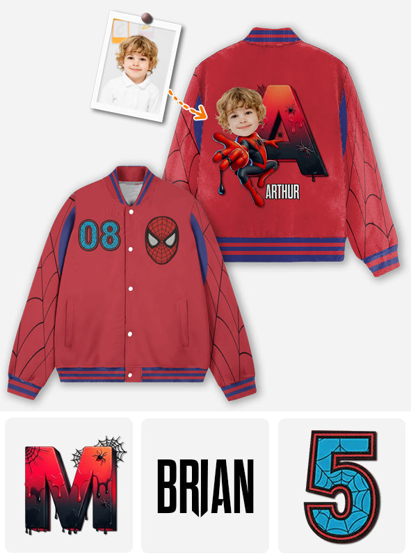 Spider Movie - Personalized Kid Varsity Jacket