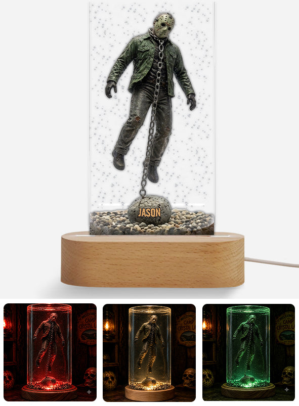 Horror Movies Scenes - Personalized Horror Character Shaped Plaque Light Base