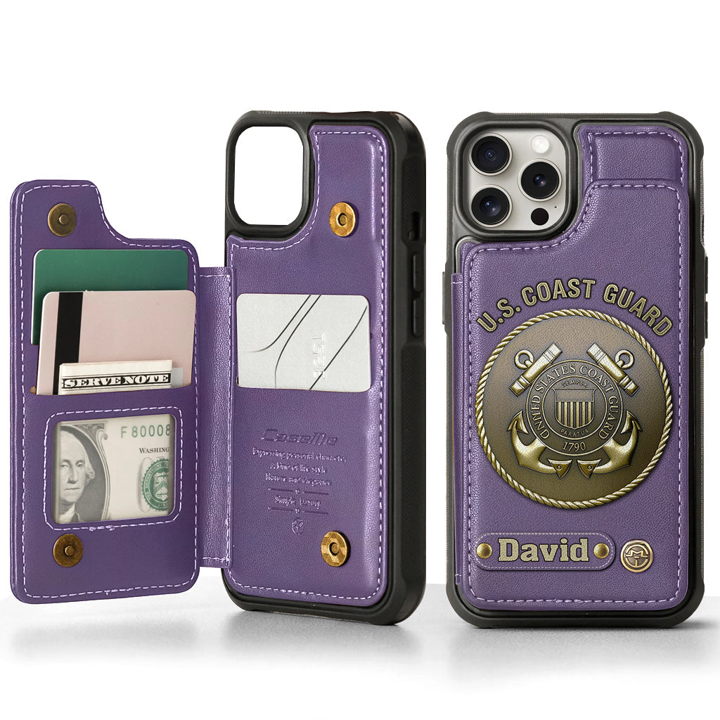Honor Respect Devotion To Duty - Personalized Veteran Wallet Phone Case