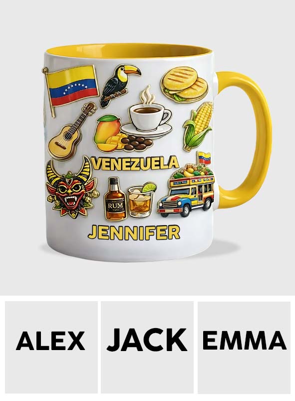 Stand Strong Venezuela - Personalized Expats Accent Mug