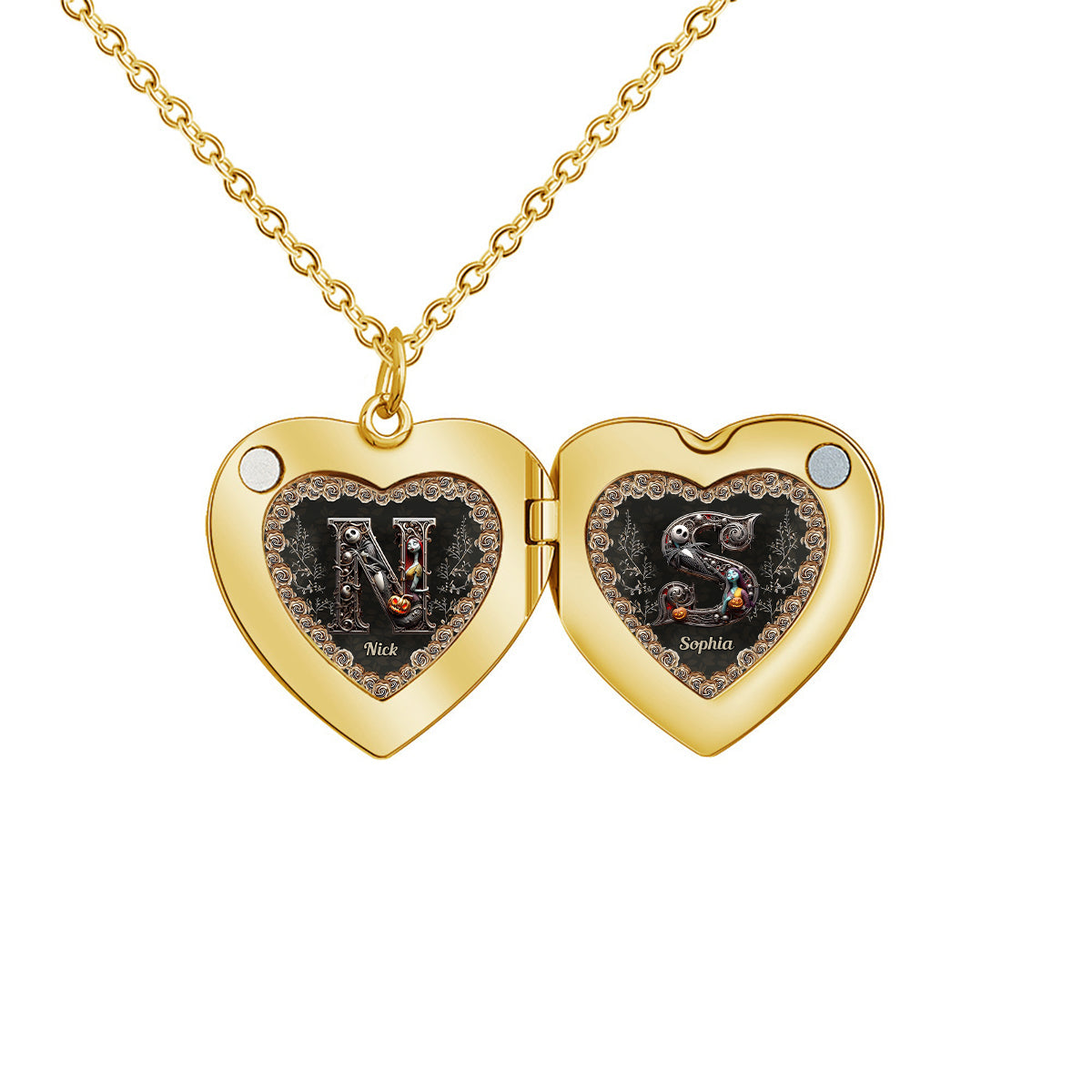 Til Death Do Us Part - Personalized Nightmare Locket Pendant Necklace
