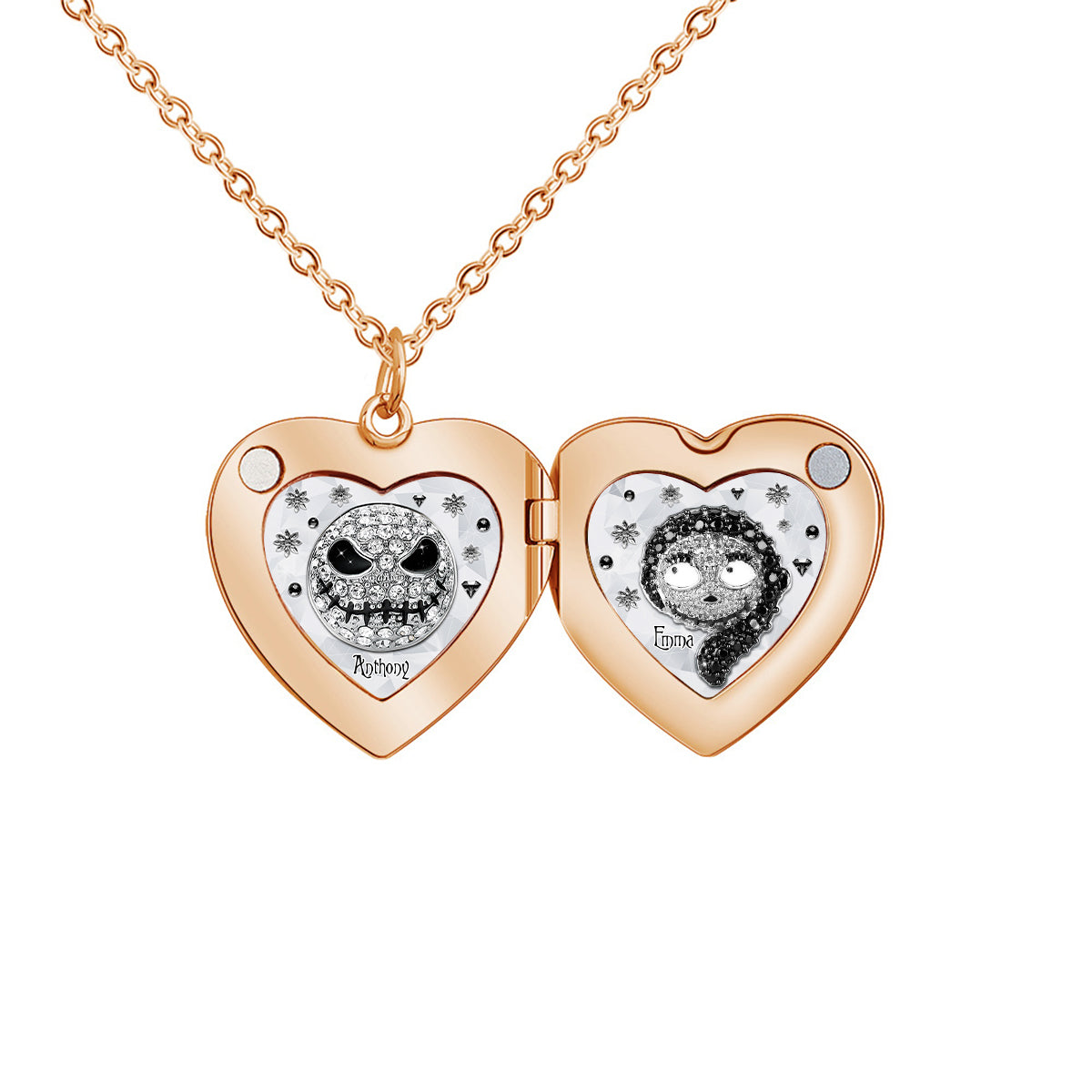 Til Death Do Us Part - Personalized Nightmare Locket Pendant Necklace