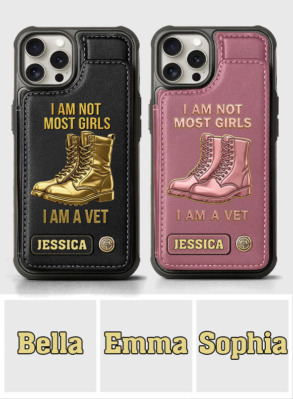 I Am A Vet - Personalized Veteran Wallet Phone Case