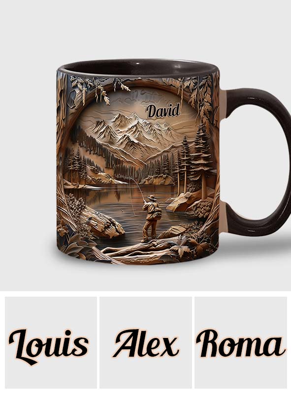 Fishing Lover - Personalized Fishing Accent Mug