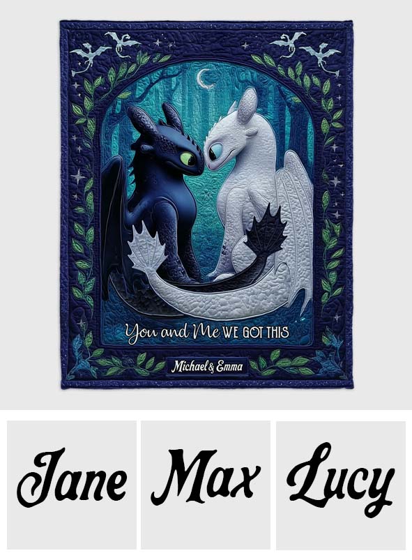 You And Me We Got This - Personalized Mouse Blanket