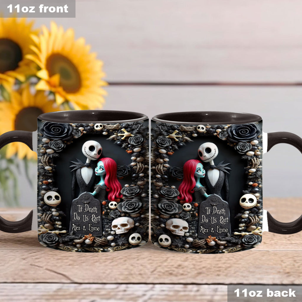 Till Death Do Us Part - Personalized Nightmare Accent Mug
