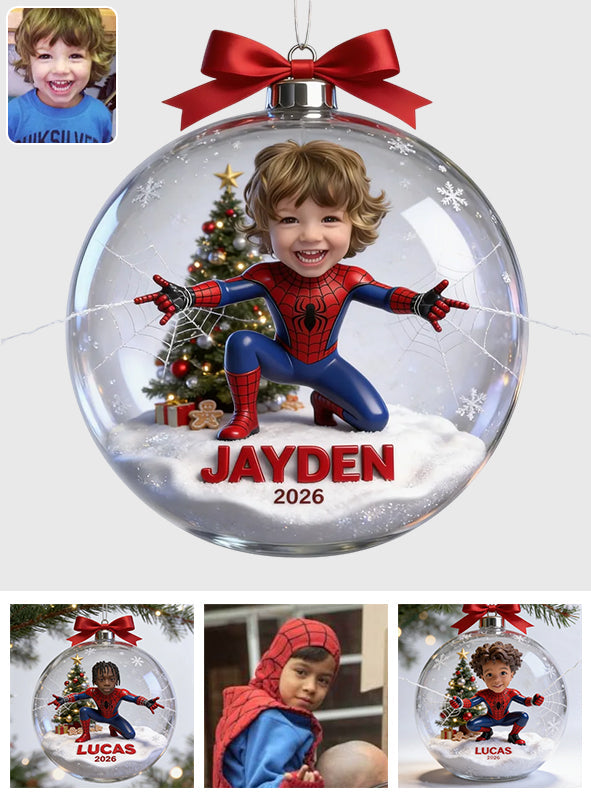 Spider Friends - Personalized Spider Acrylic Ball Ornament