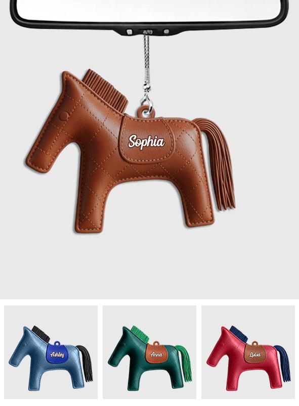 Rodeo Horse Gift - Personalized Horse Car Ornament