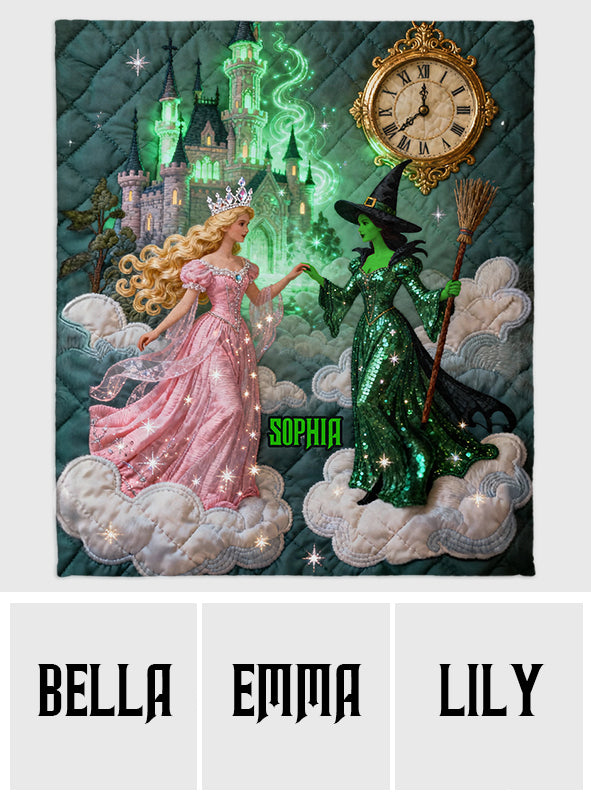 Changed For Good - Personalized Green and Pink Blanket