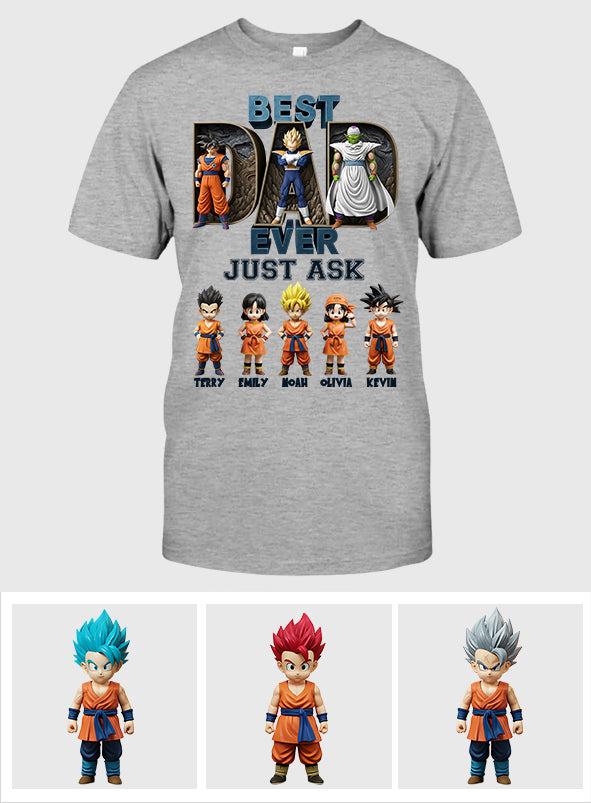 Best Dad Ever - Personalized Seven Balls T-shirt And Hoodie