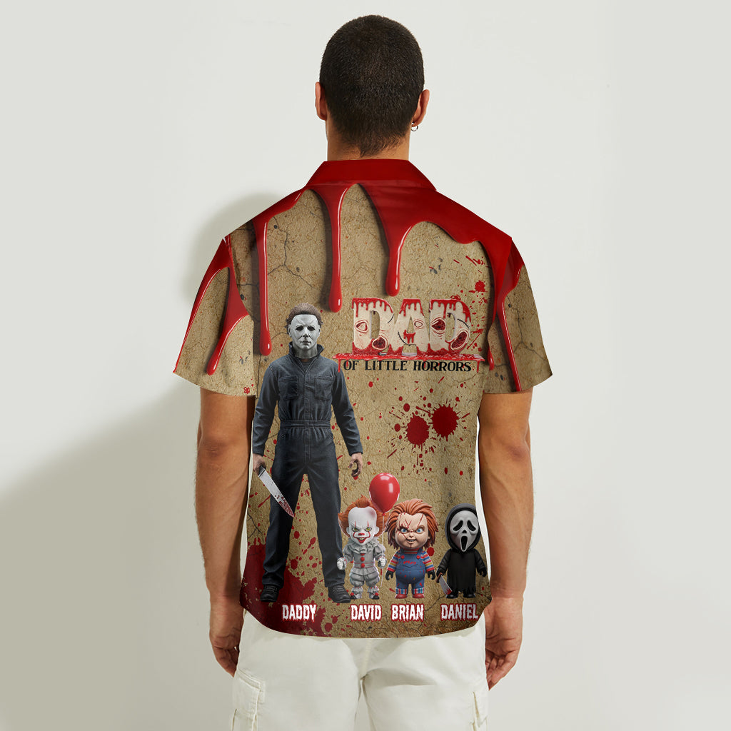 Dad Of Little Horrors - Personalized Father Hawaiian Shirt