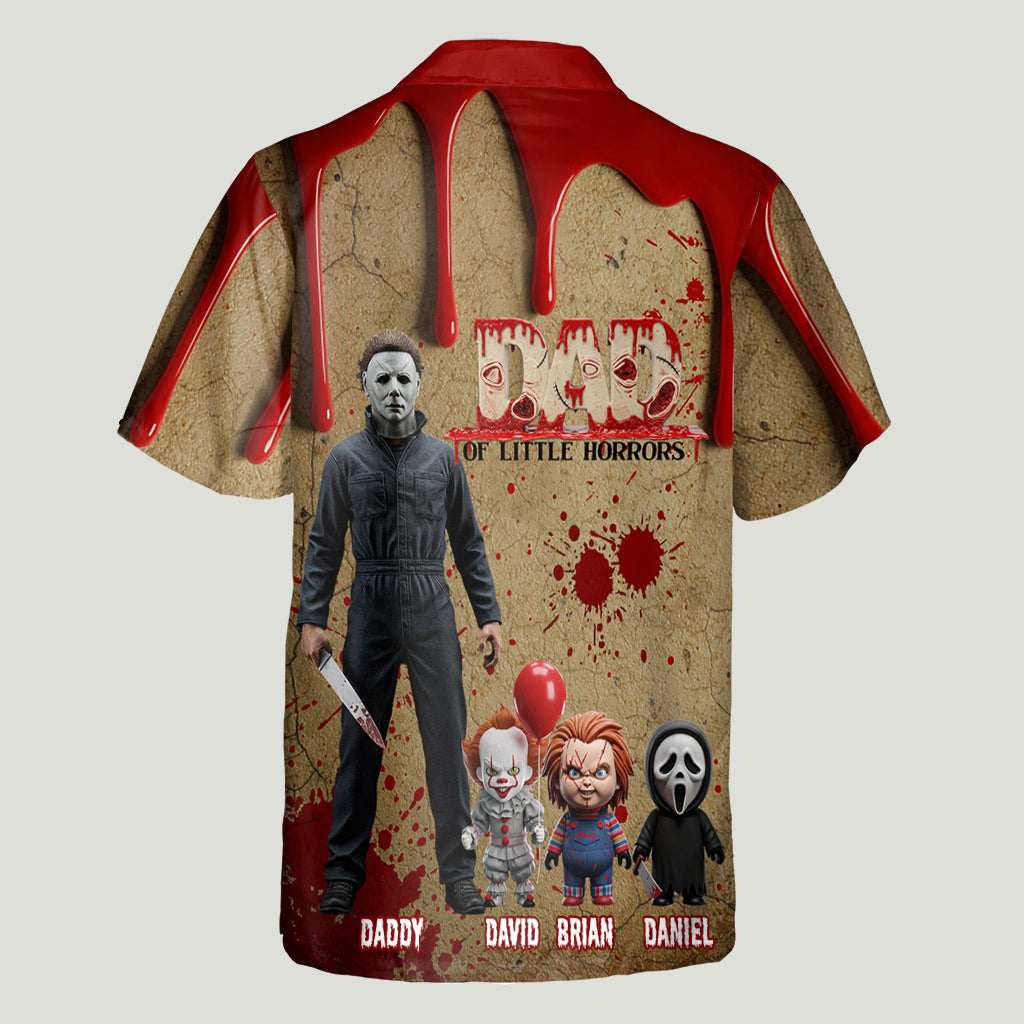 Dad Of Little Horrors - Personalized Father Hawaiian Shirt