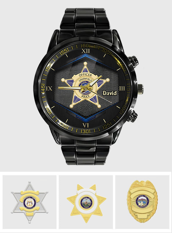 To Serve And Protect - Personalized Police Officer Hand Watch