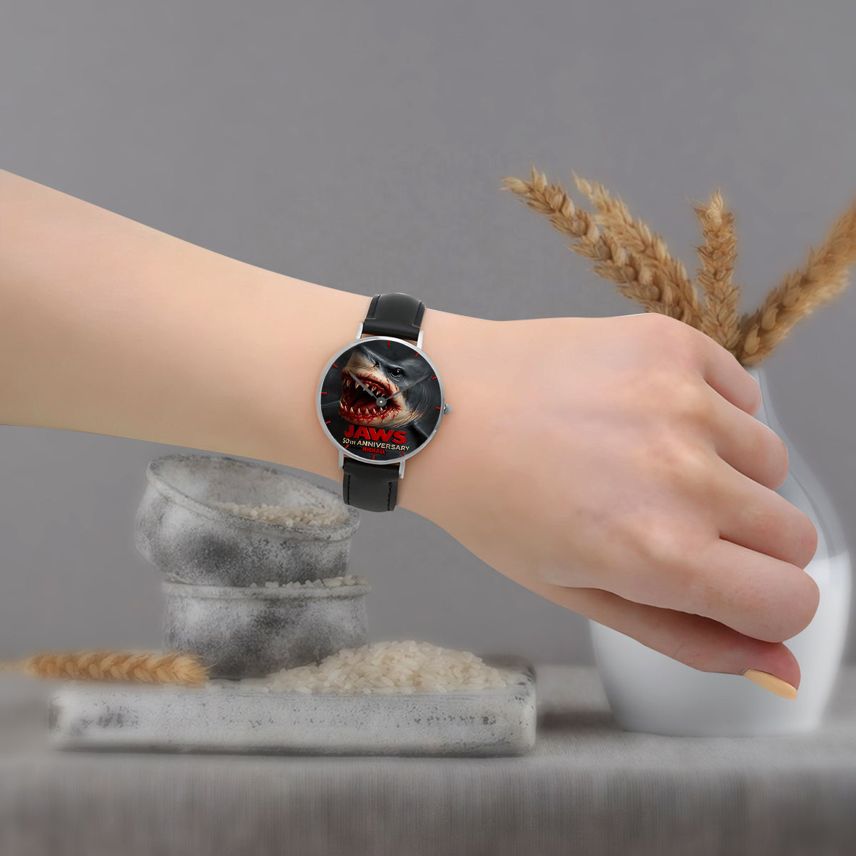 Scary Shark - Personalized Hand Watch
