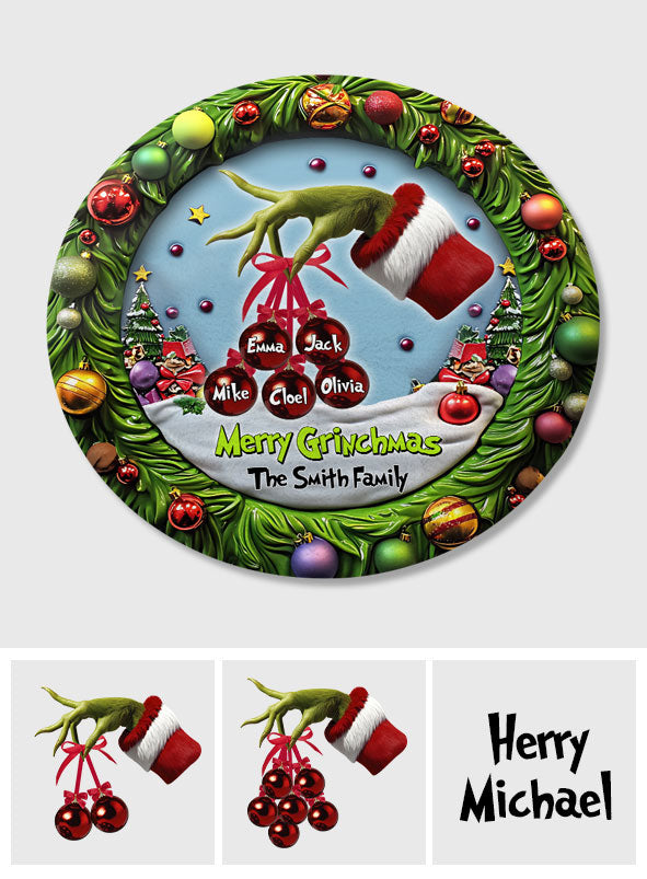 Magic Christmas - Personalized Family Round Rug