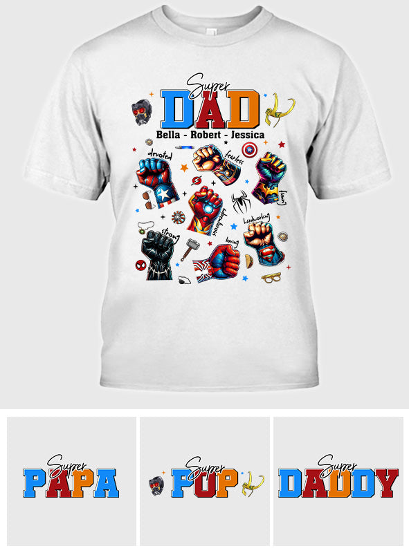 Best Dad Ever Father's Day Gift - Fatherhood - Personalized Father T-shirt And Hoodie