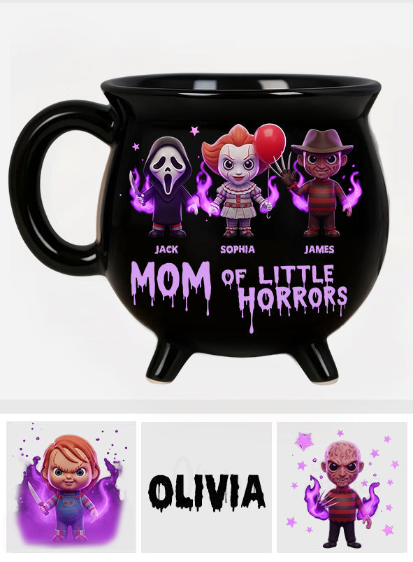 Gifts For Mom Mama Of Little Horrors - Personalized Horror Character Cauldron Mug