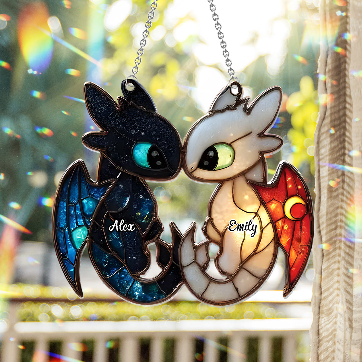 You And Me We Got This - Personalized Mouse Window Hanging Suncatcher Ornament