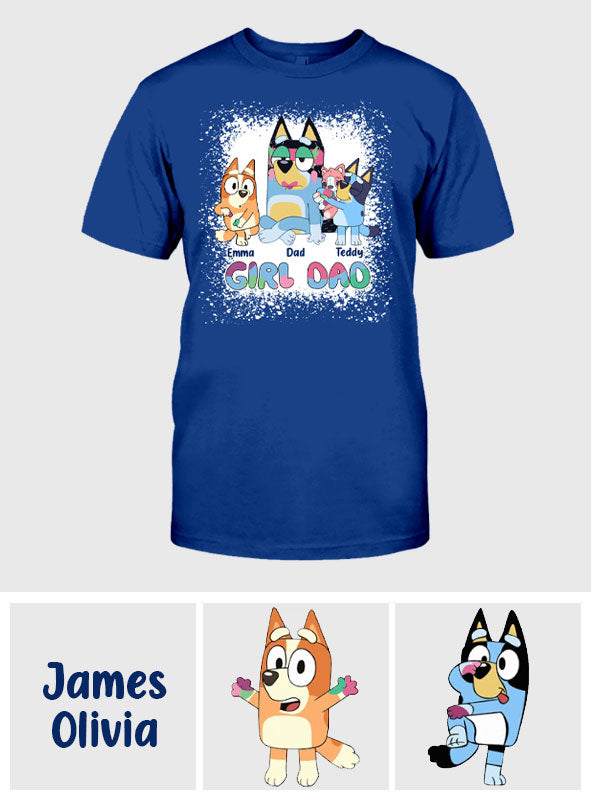 Girl Dad - Personalized Father T-shirt And Hoodie