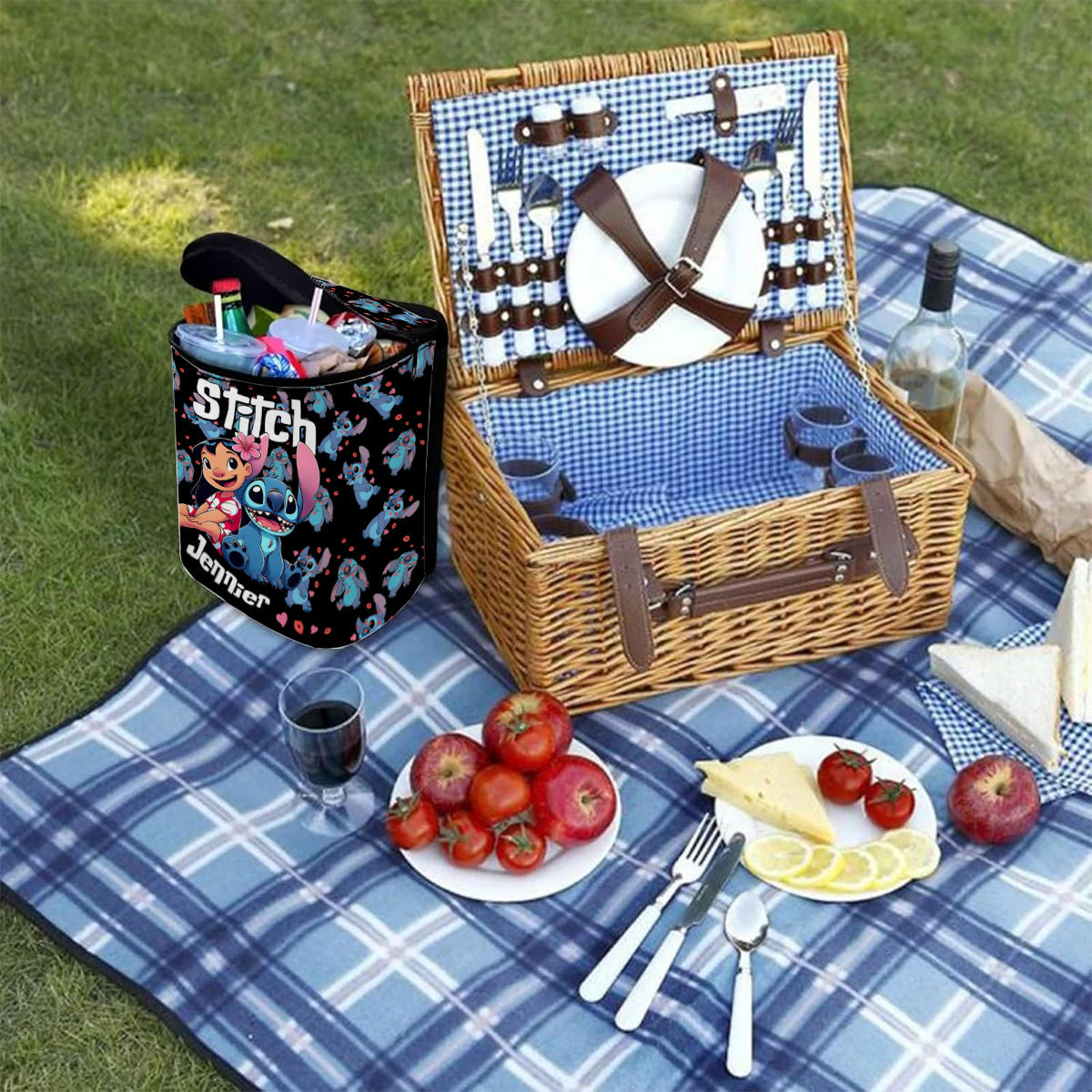 Ohana In The Car - Personalized Ohana Portable Car Trash Can/ Organizer
