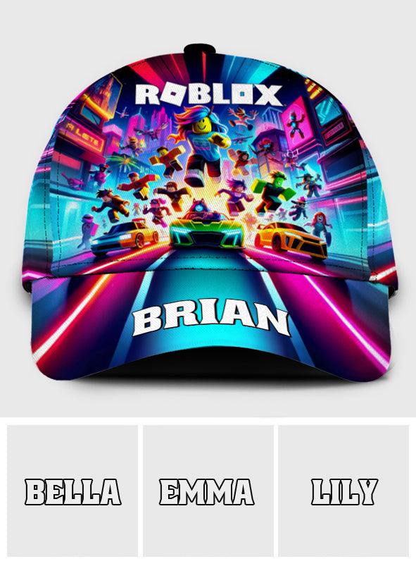 Colorful Hat For Video Game Loving Kid - Personalized Kid Classic Cap